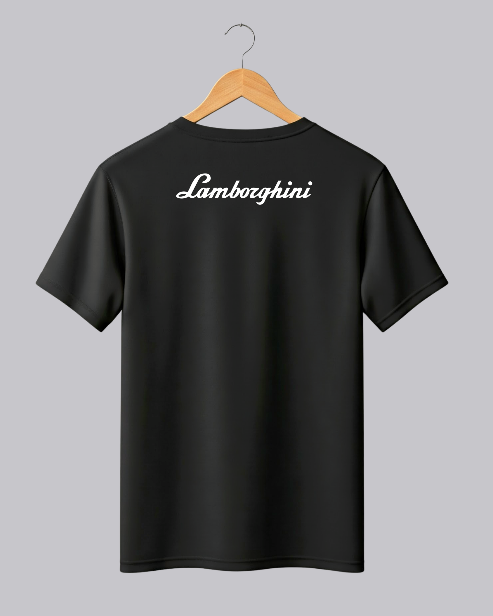 Lamborghini Black Printed T-shirt