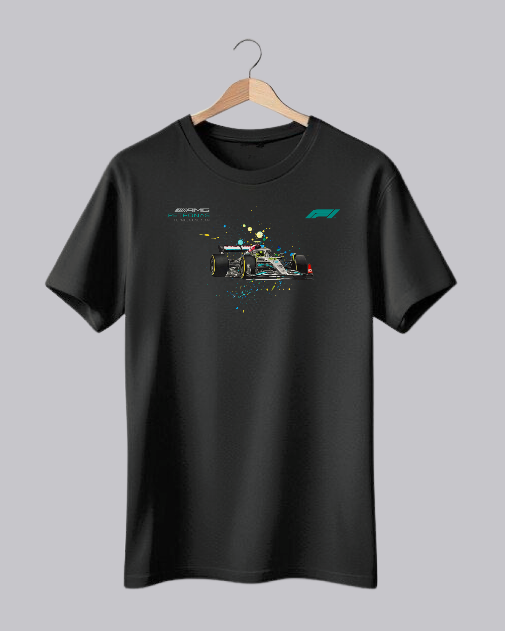 AMG Petronas & Formula 1 Themed Printed T-Shirt
