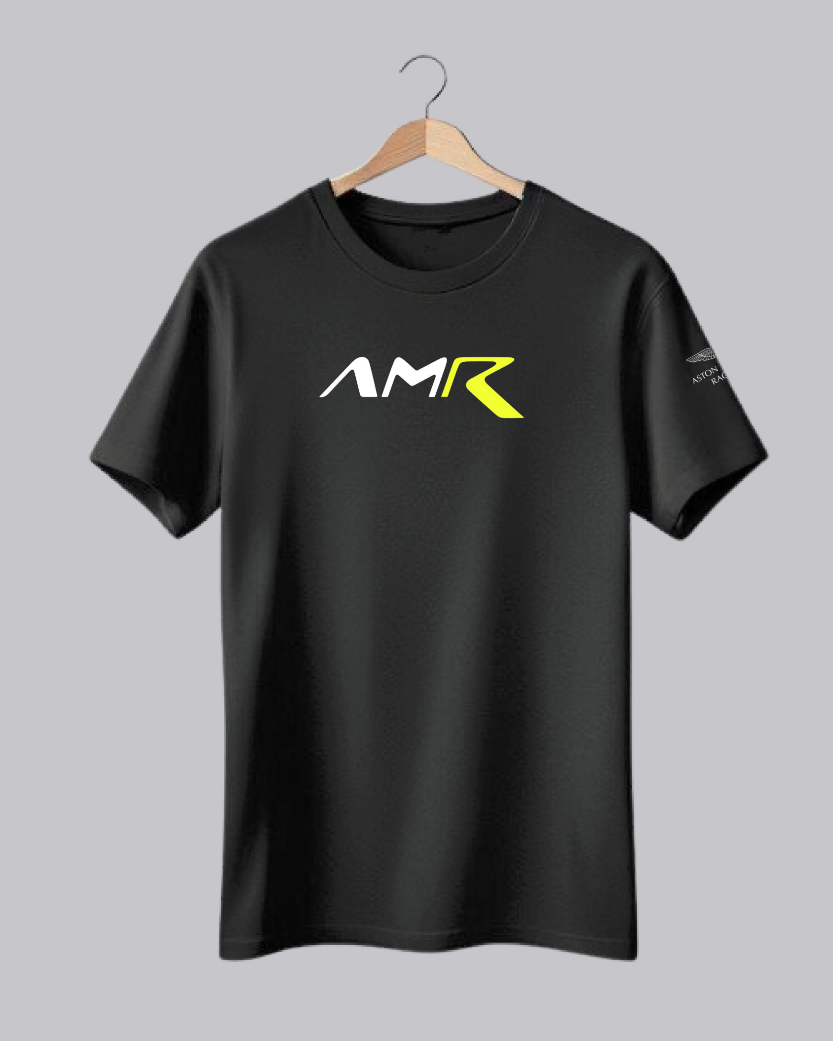 AMR Black Printed T-shirt