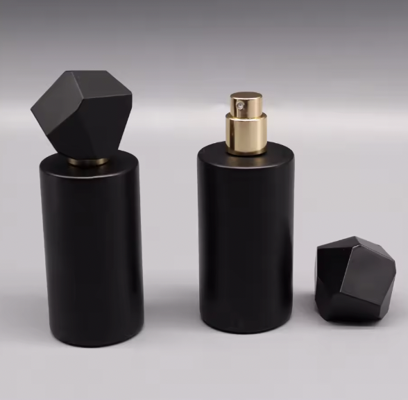 Black Geometric Perfume Bottle
