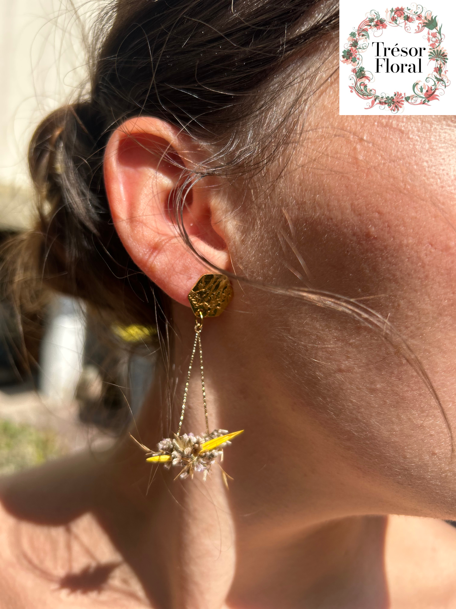 Boucles d'oreilles collection champêtre