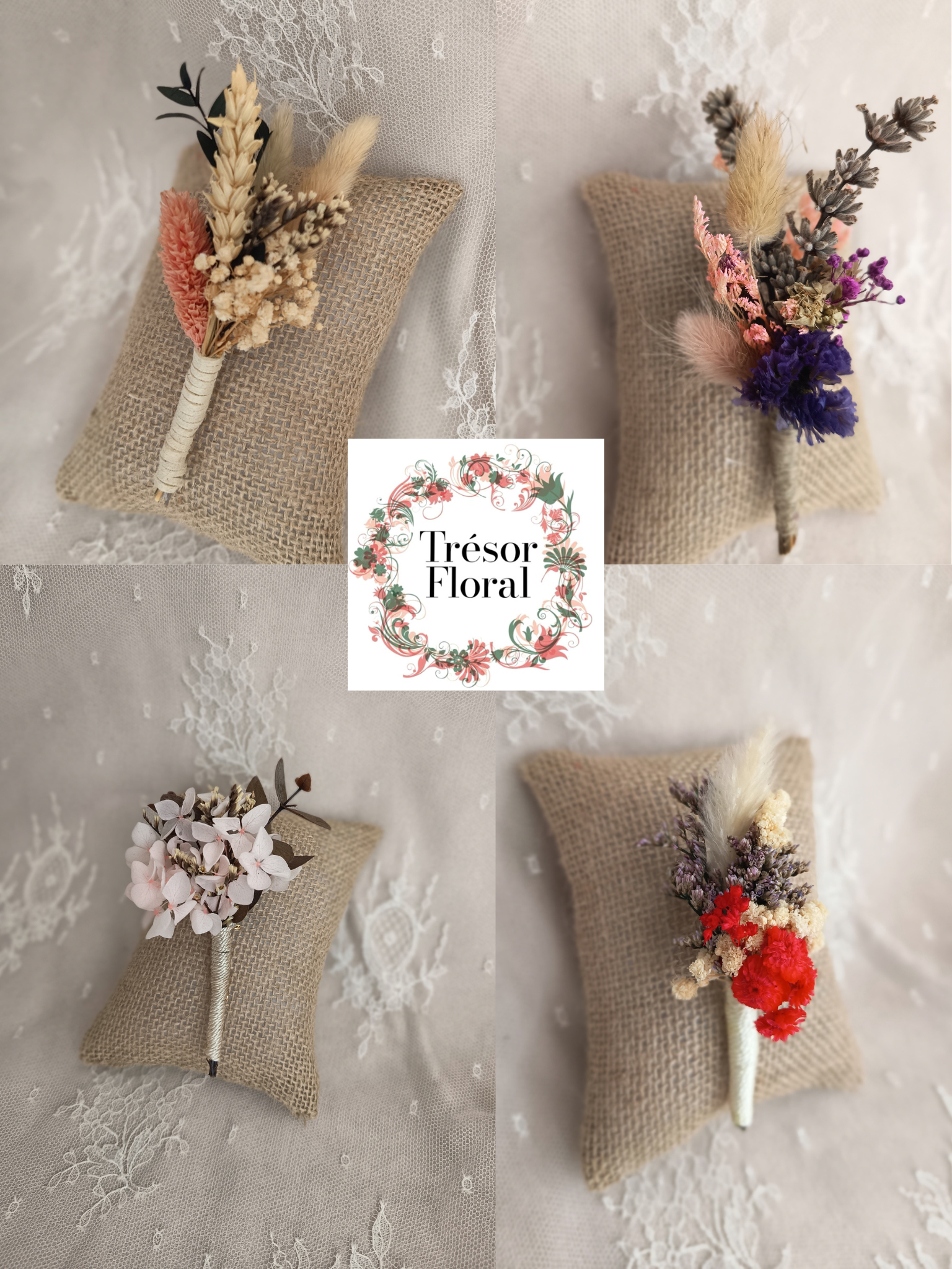 Boutonnière invité personnalisable