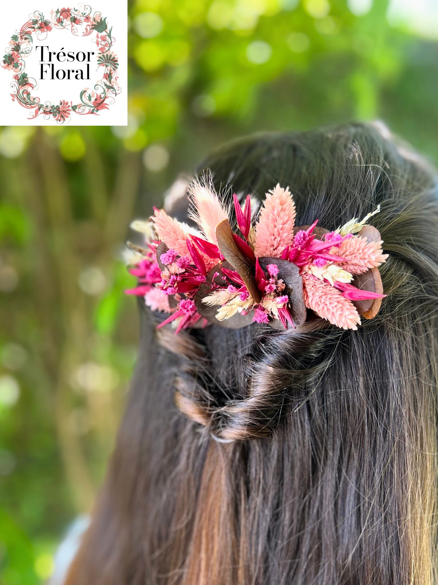 Peigne fleuri
