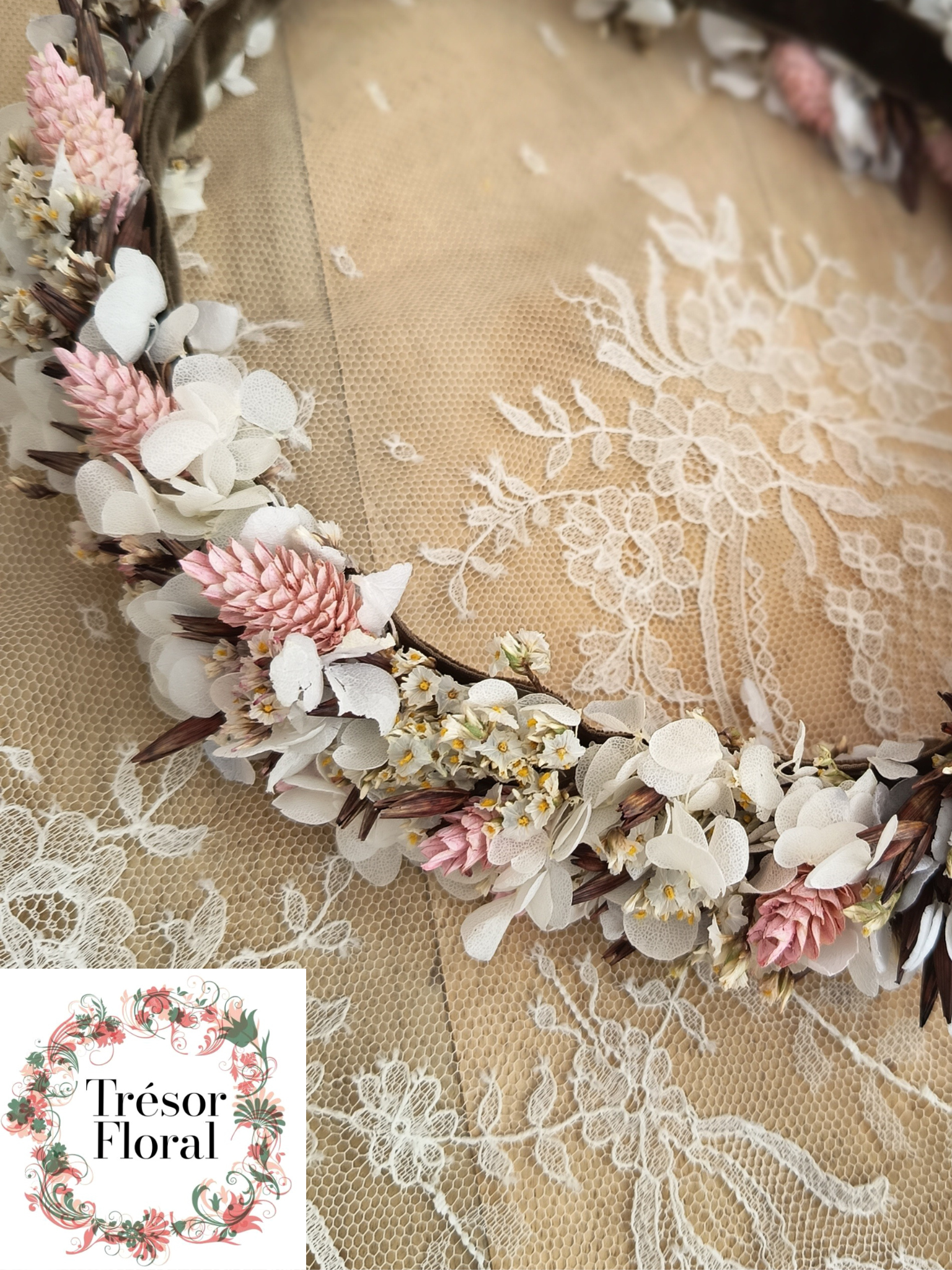 Couronne de fleurs femme