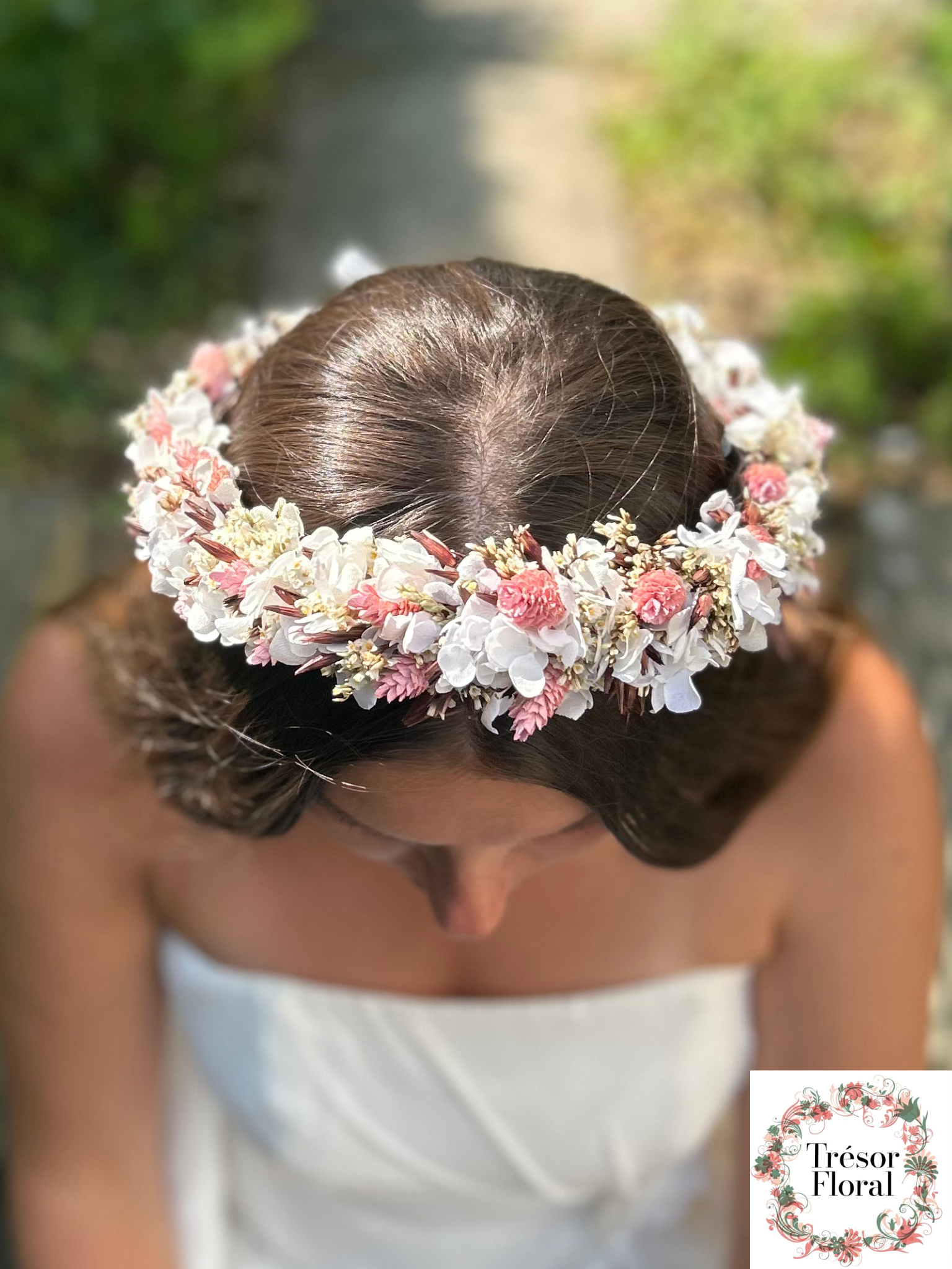 Couronne de fleurs femme