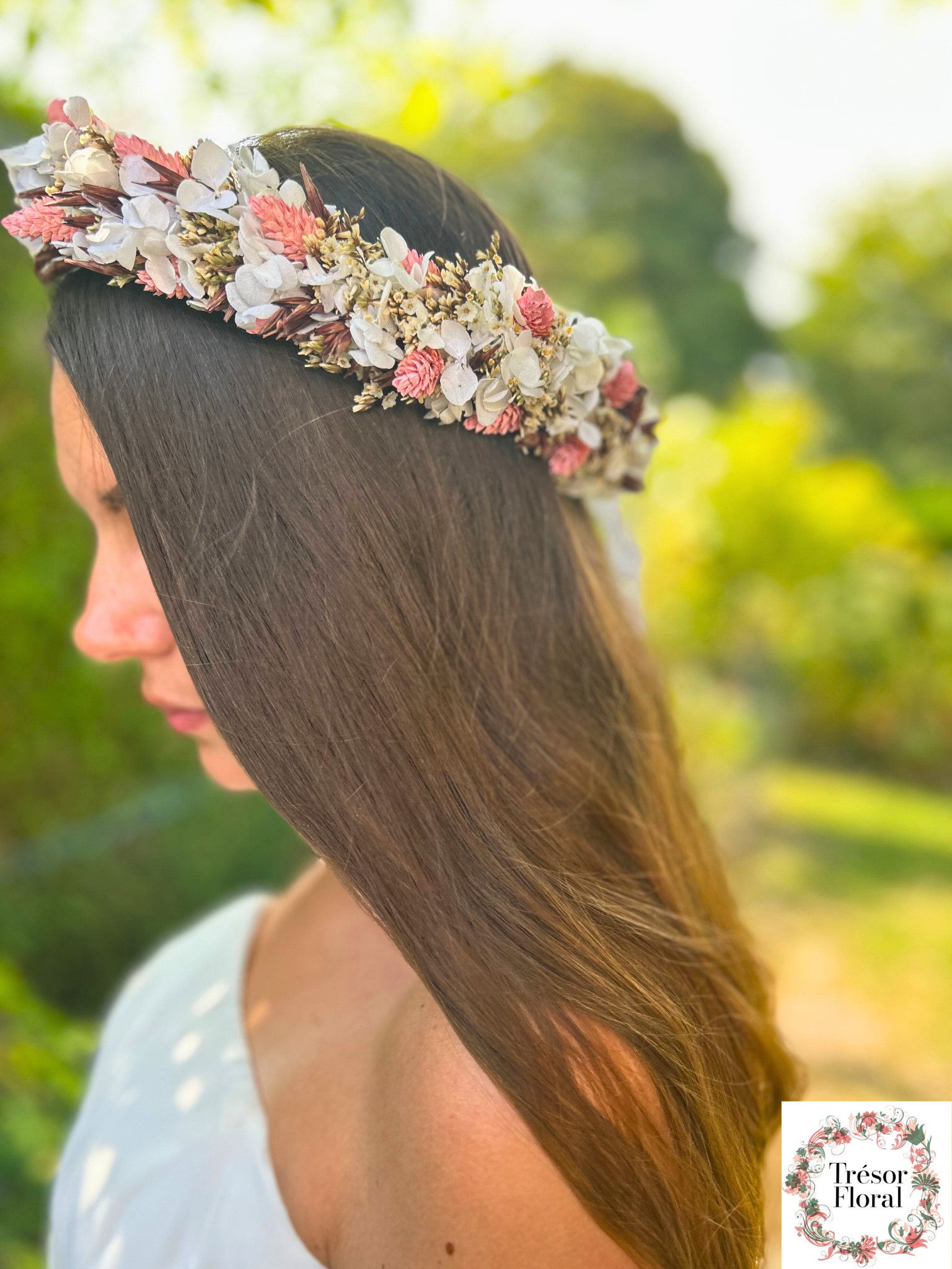 Couronne de fleurs femme
