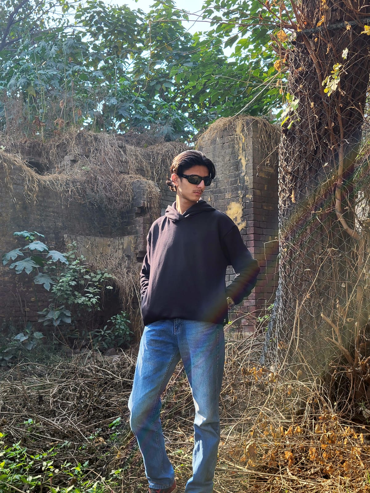 Plain Oversized Hoodie (Black) 