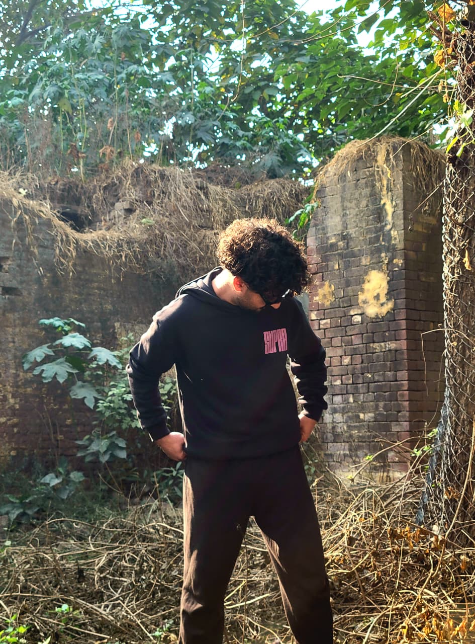 Supra Oversized Hoodie (Black) 