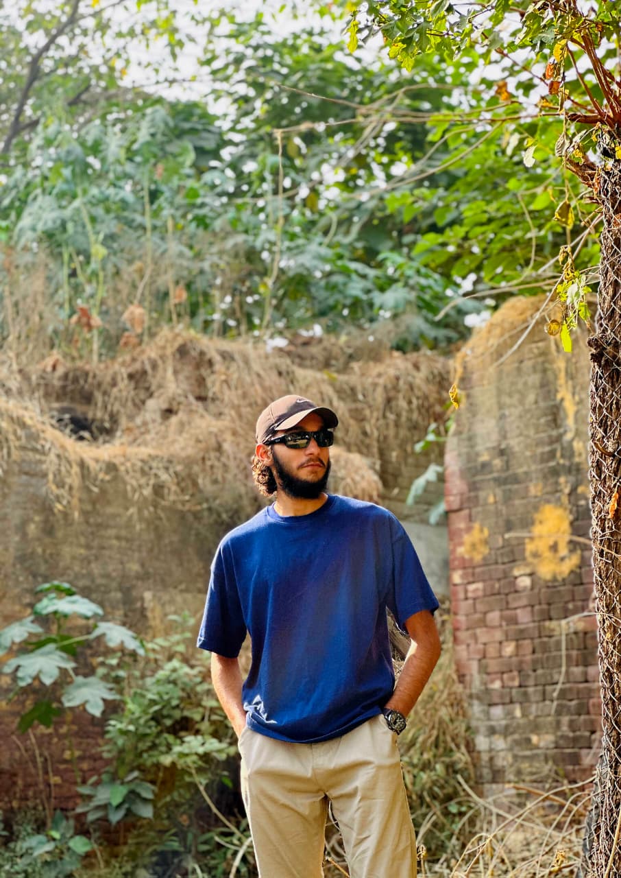 Plain Oversized T-Shirt (Navy Blue)