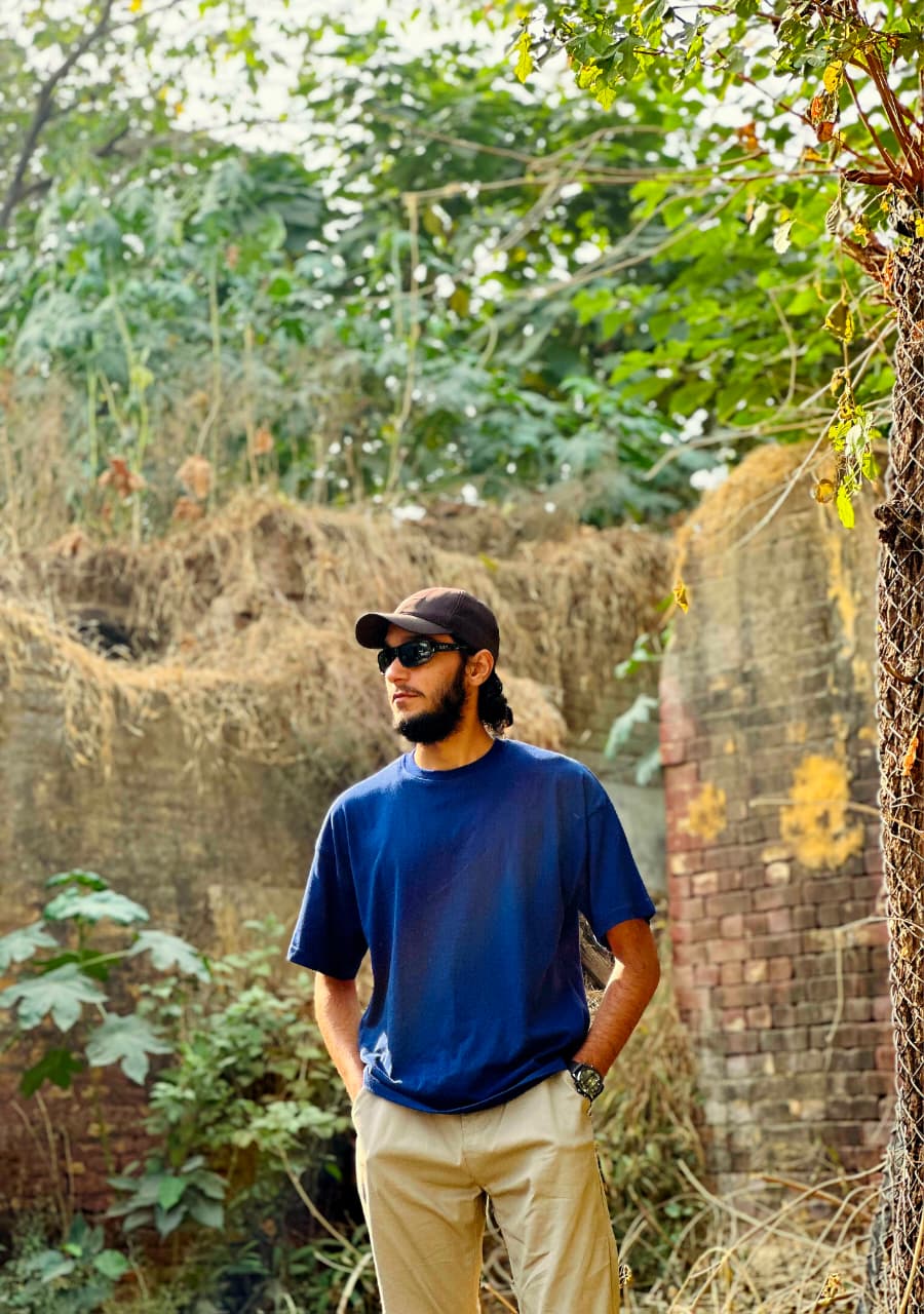 Plain Oversized T-Shirt (Navy Blue)