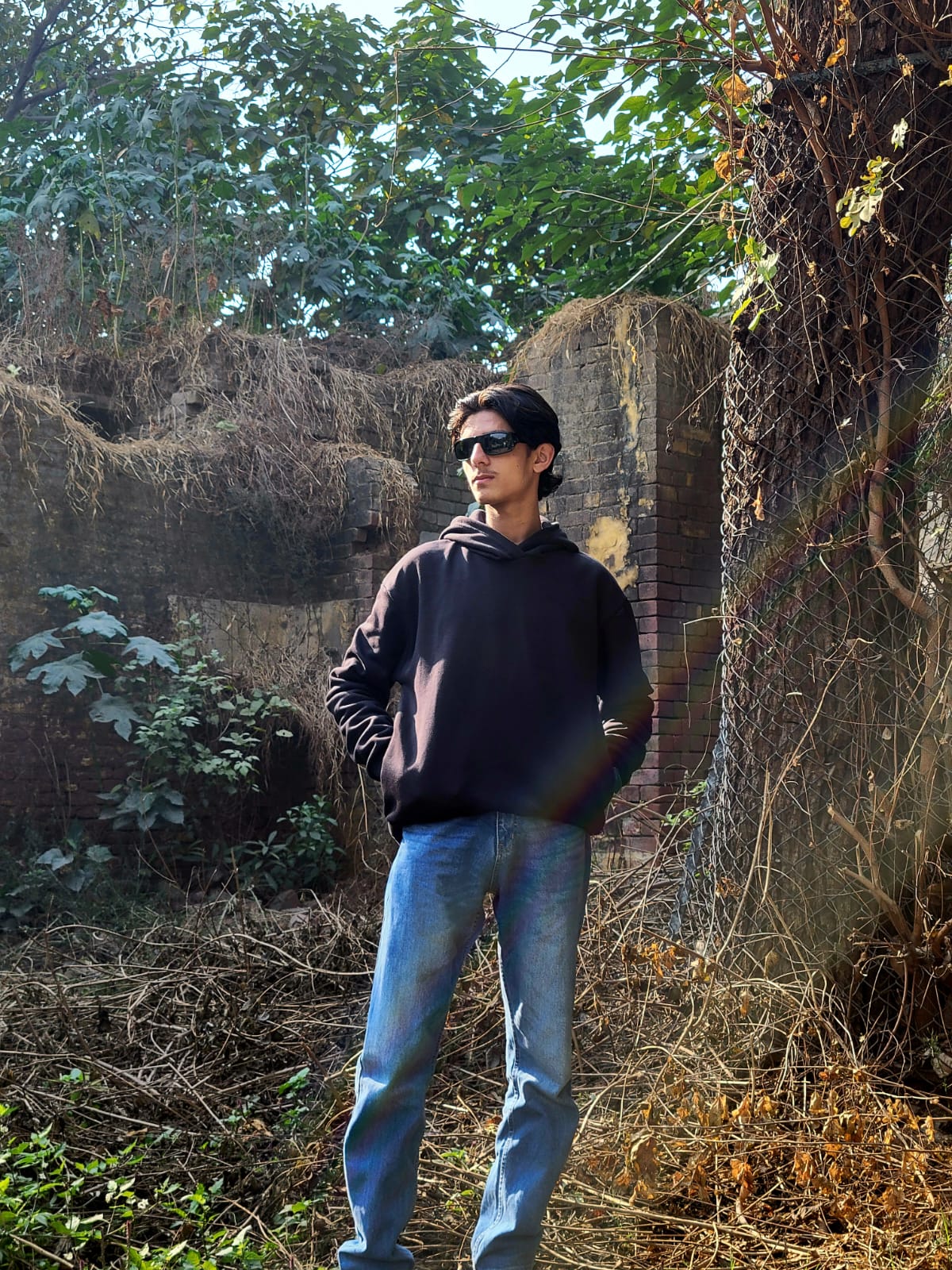 Plain Oversized Hoodie (Black) 