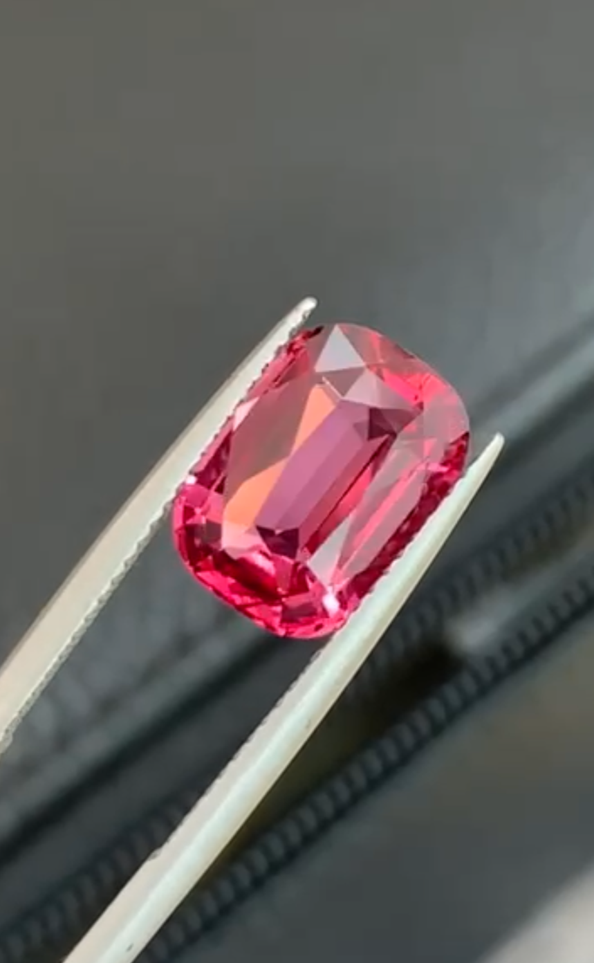 5.10 Carat Pinkish Red Mahenge Spinel - Tanzania