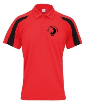 Red Newport Saracens RFC Polo Shirt