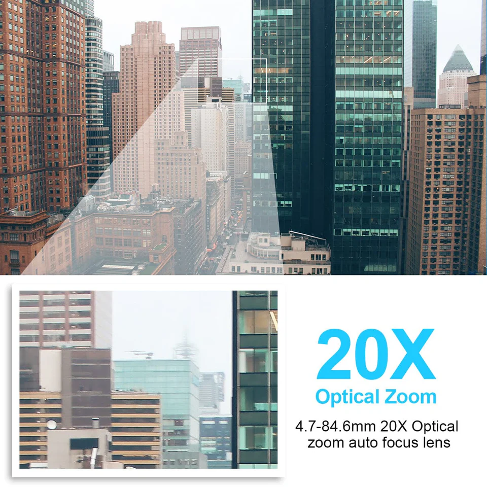 Wi-Fi Waterproof PTZ Security Camera 