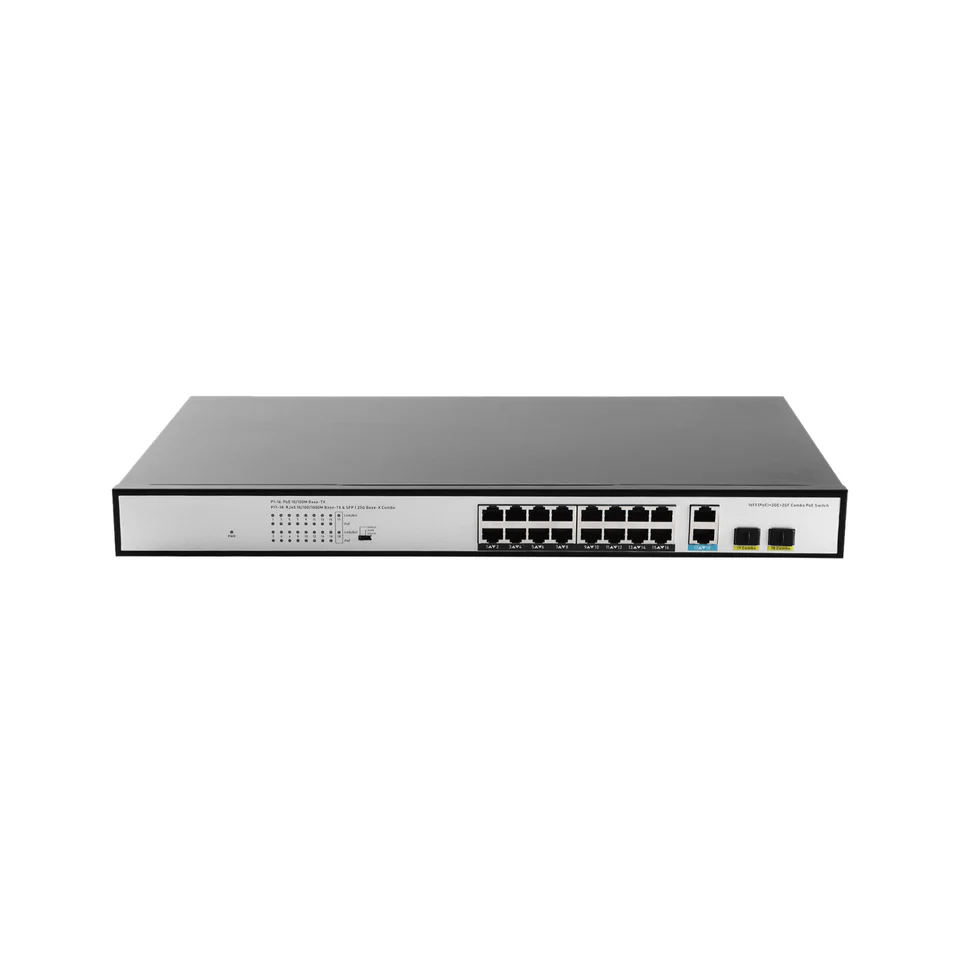 100 Gigabit 18-port PoE Switch 400W 