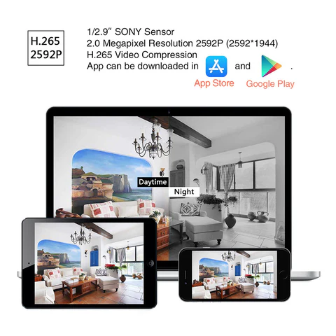 JideTech 5MP Waterproof POE PTZ CCTV IP Camera (P1-4X-5MP)