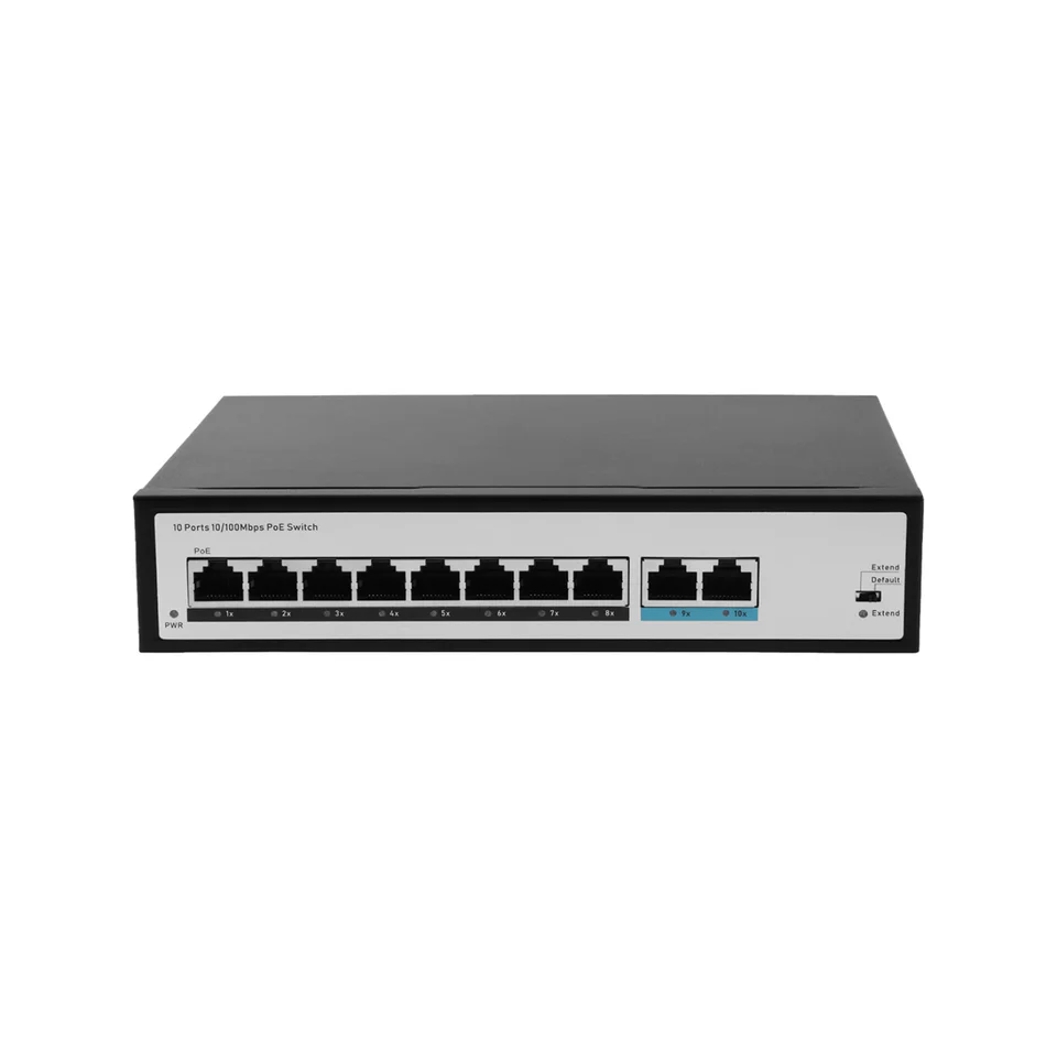 100 Gigabit 10-port PoE switch 