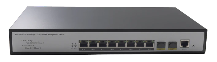 10 Port Gigabit Layer 2 Managed Gigabit PoE Switch