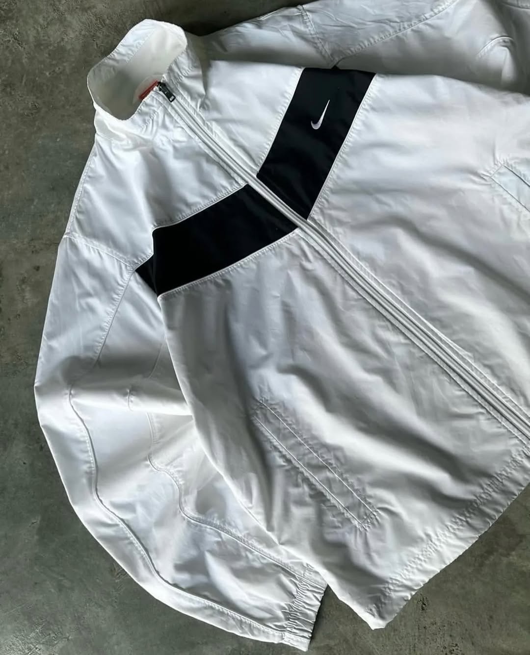Nike Classic Panel Track Suit – White & Black