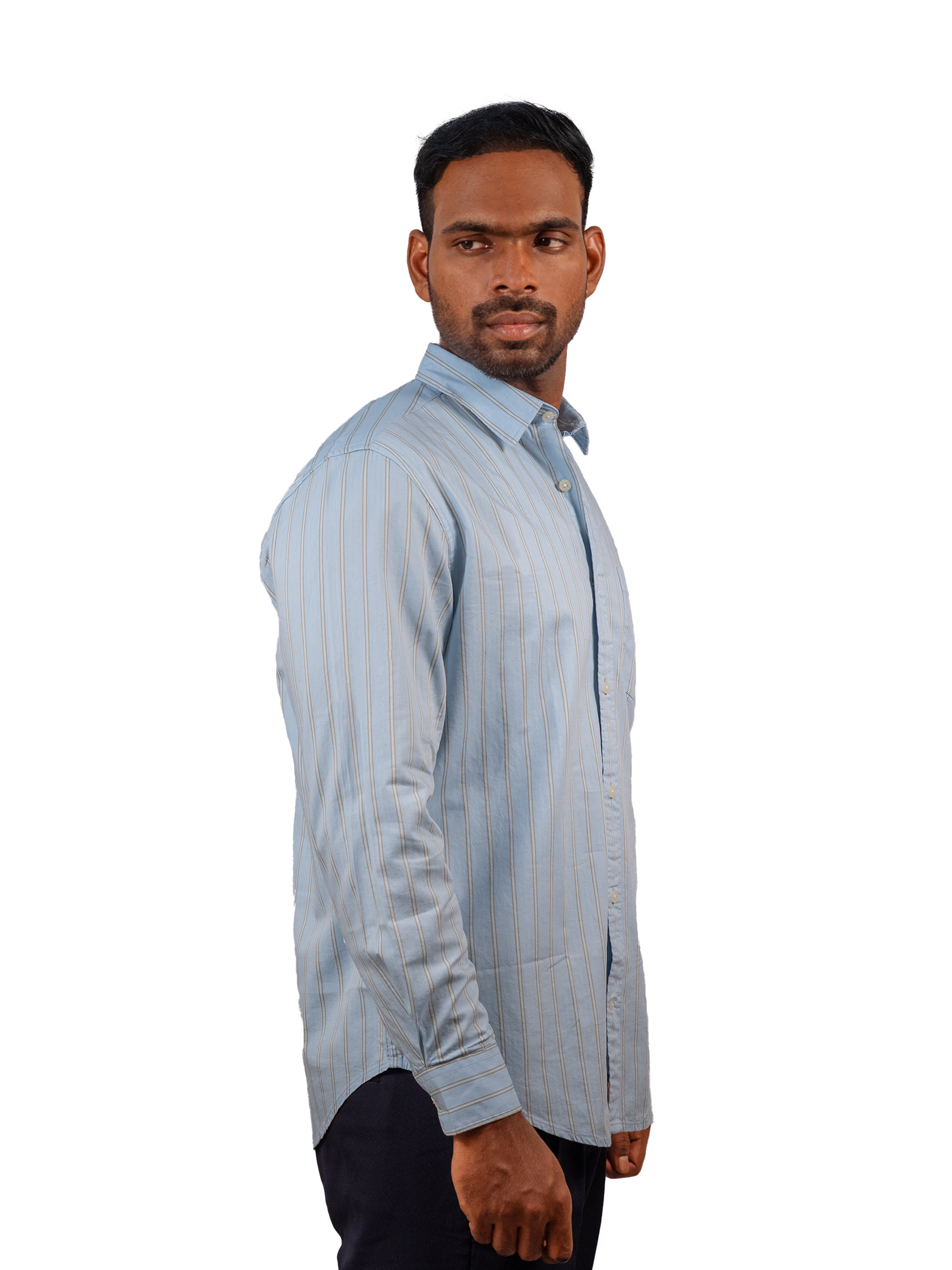 Signature Sky Blue Stripe Shirt