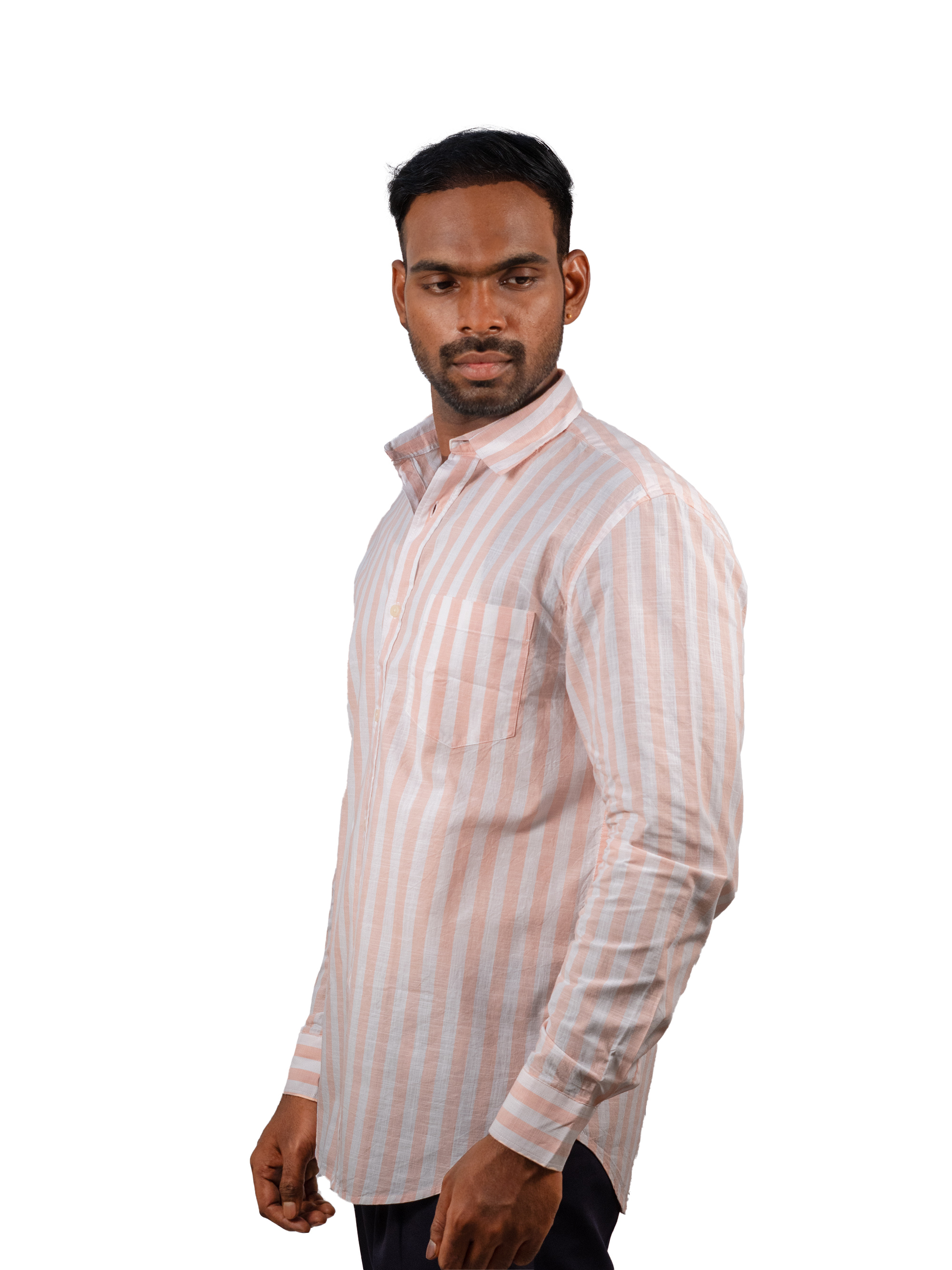 Blush Stripe Linen Shirt