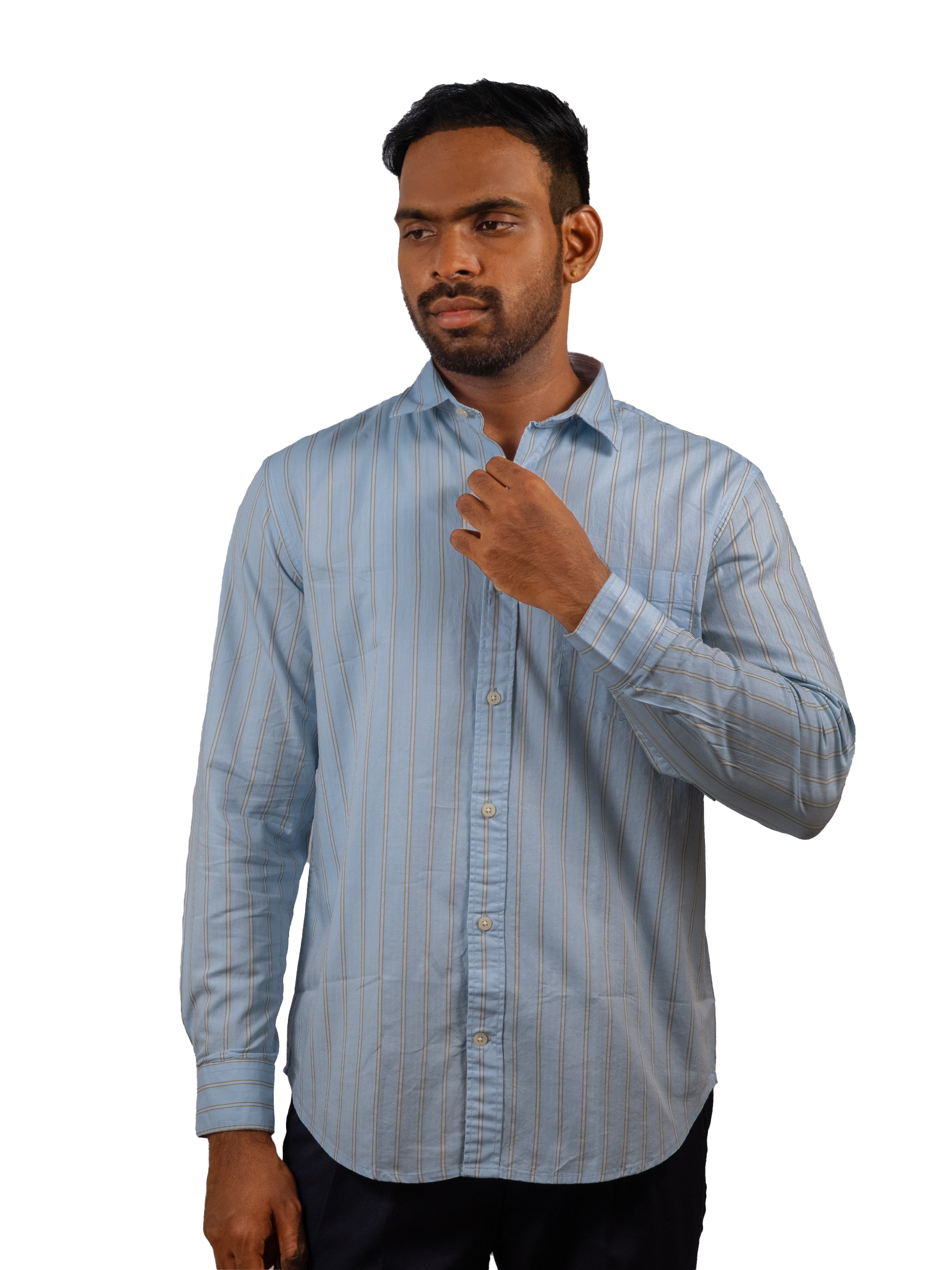 Signature Sky Blue Stripe Shirt