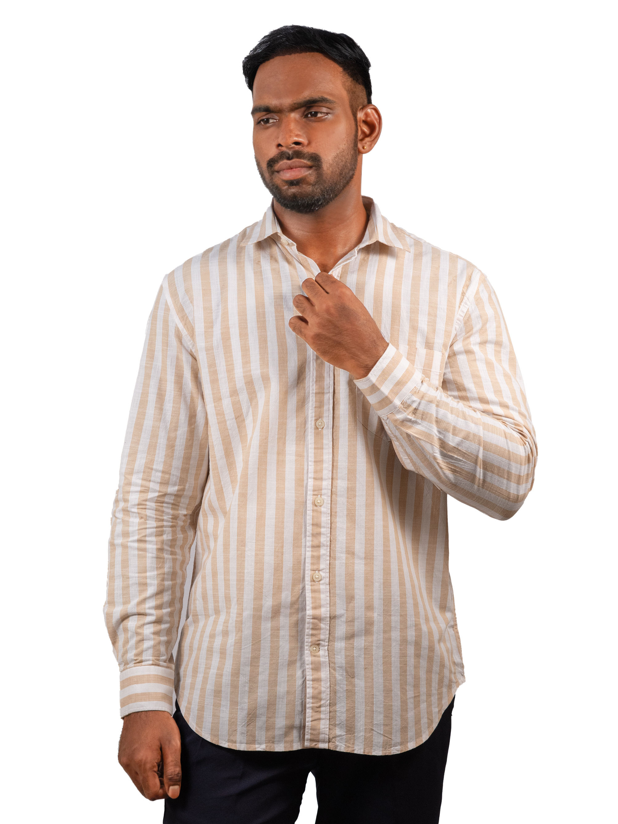 Blush Stripe Linen Shirt  