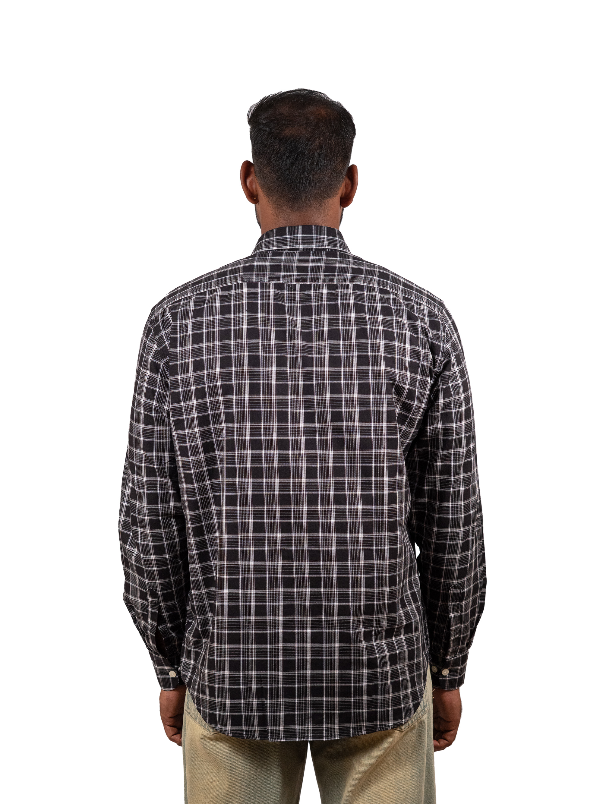 Men's Black Checked Shirt