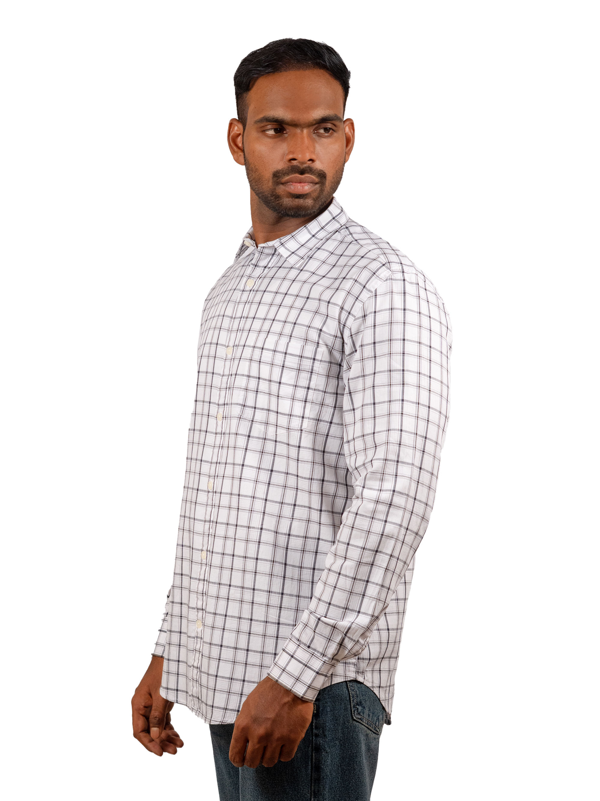 Men's Checkered Casual Shirt