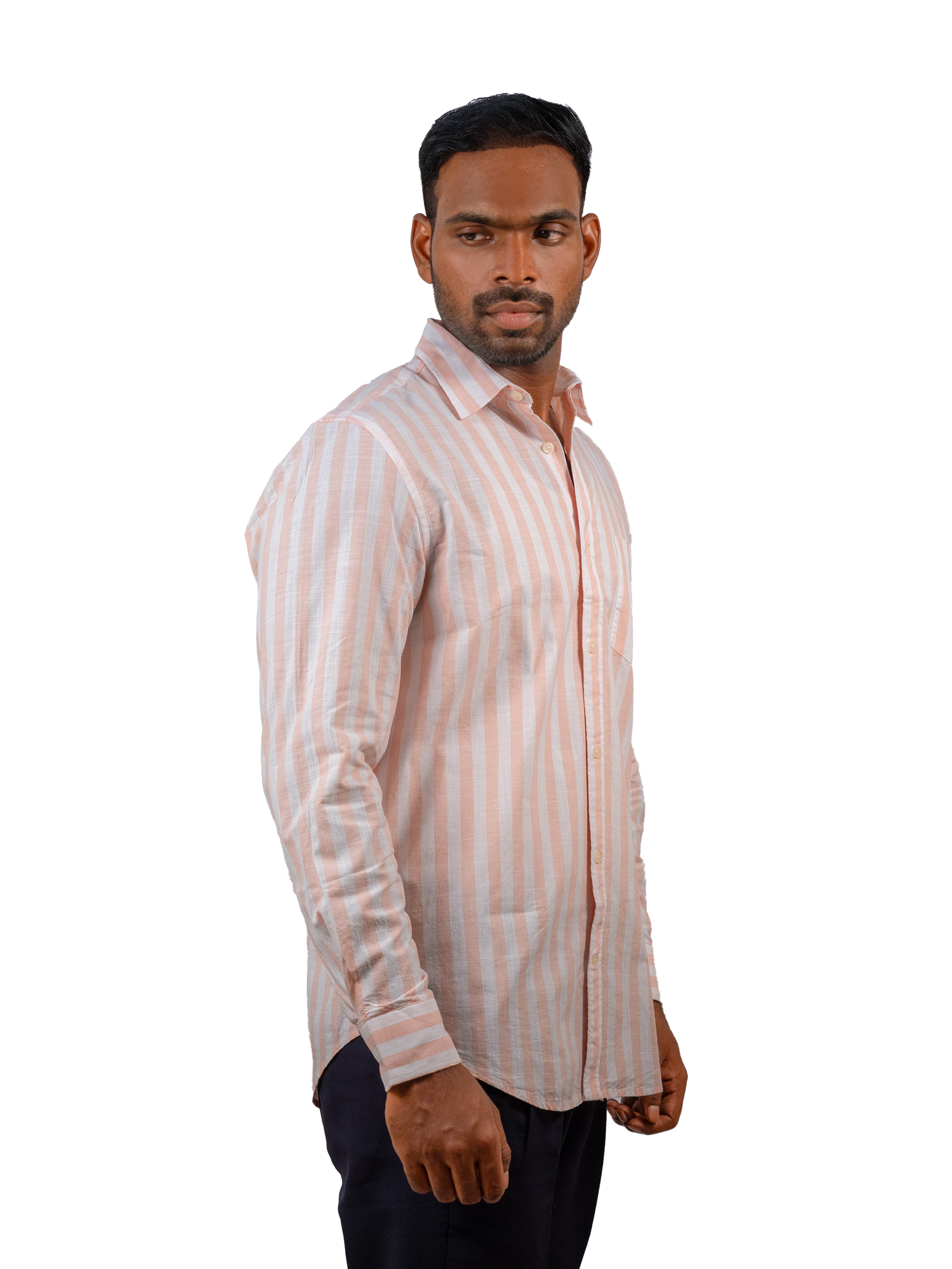 Blush Stripe Linen Shirt