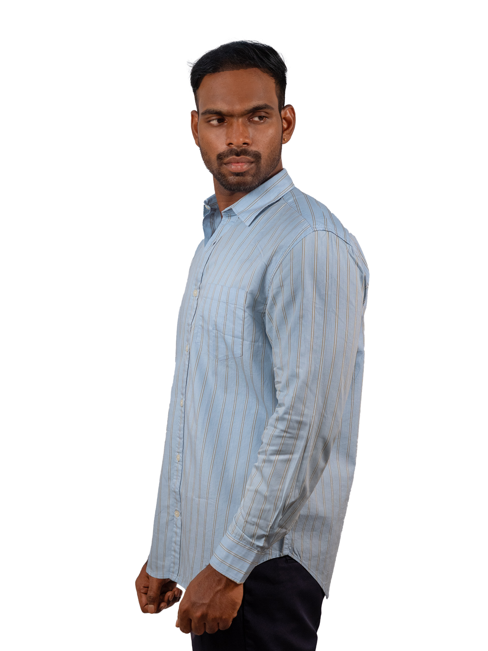 Signature Sky Blue Stripe Shirt