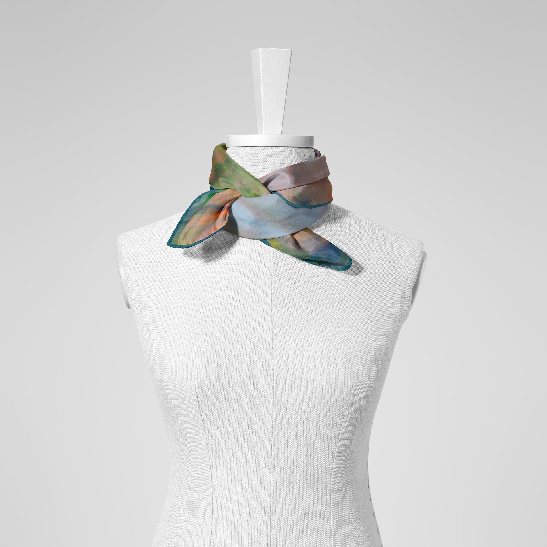 LENÇO PAISAGEM IMAGINÁRIA II - SEDA TWILL