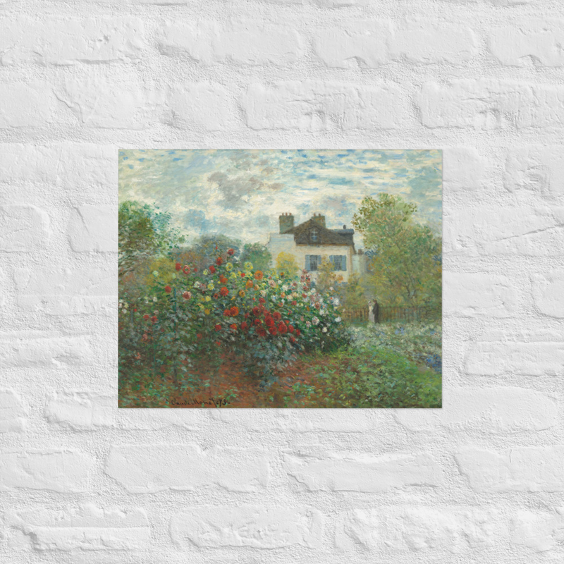 Monet’s Garden at Argenteuil Art Print