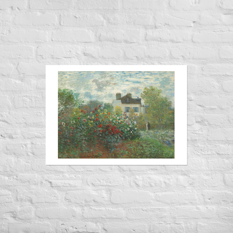 Monet’s Garden at Argenteuil Art Print
