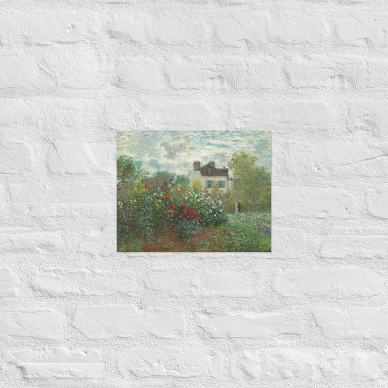 Monet’s Garden at Argenteuil Art Print