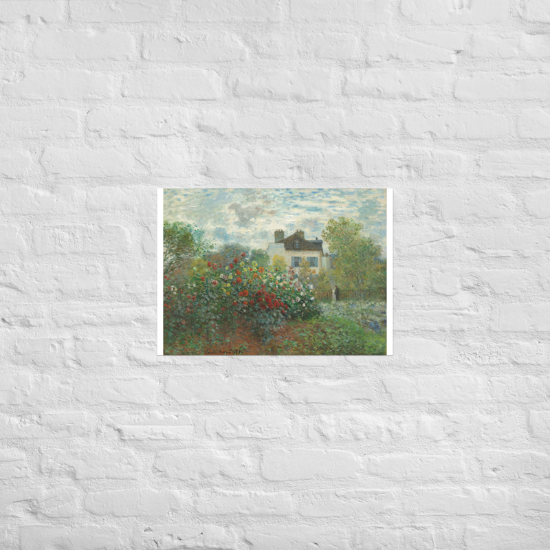 Monet’s Garden at Argenteuil Art Print