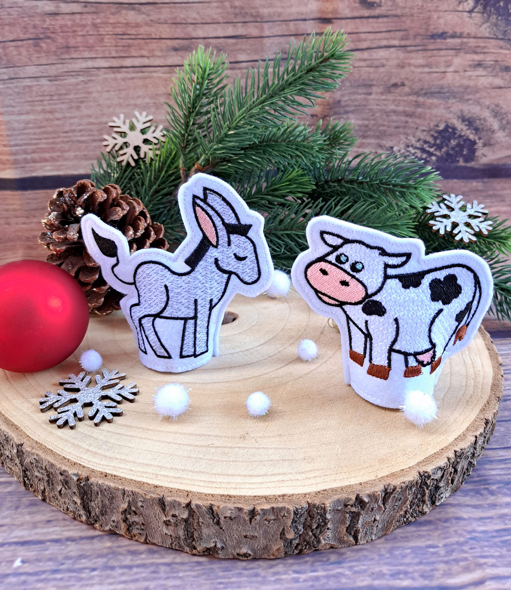 Stickdatei ITH LED Teelicht Cover Krippenfiguren