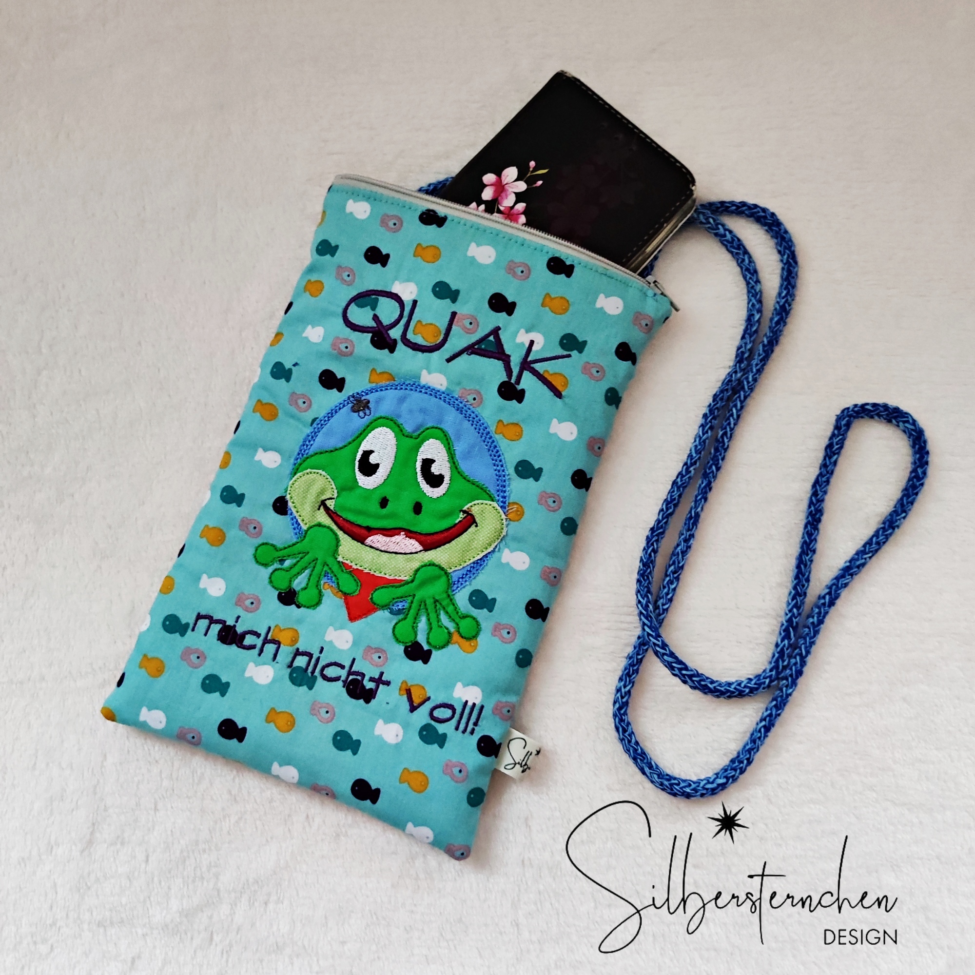 Stickdatei ITH Umhängetasche, Handytasche