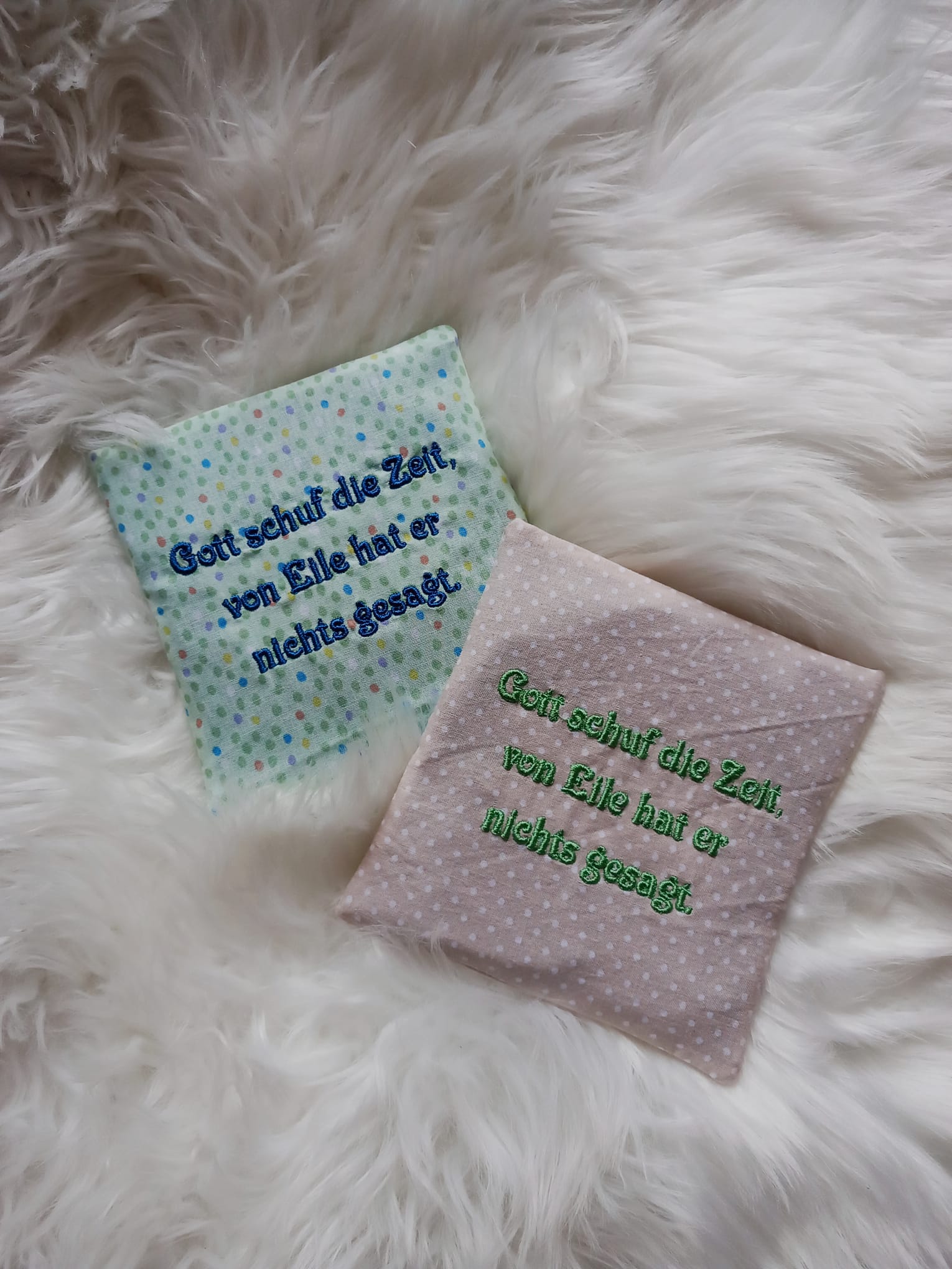 Stickdatei Spruche "Gott schuf Zeit"