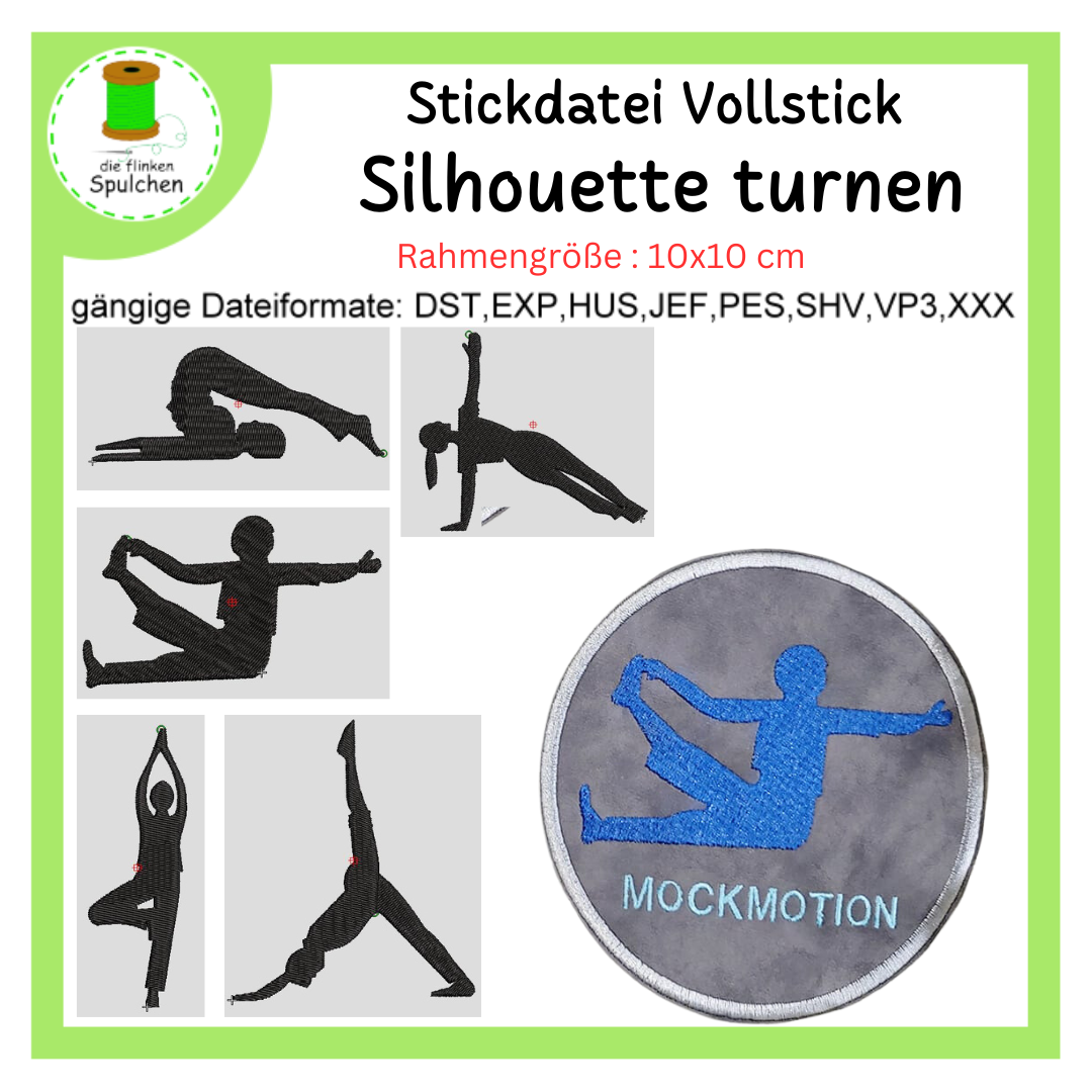 Stickdatei Vollstick turnen