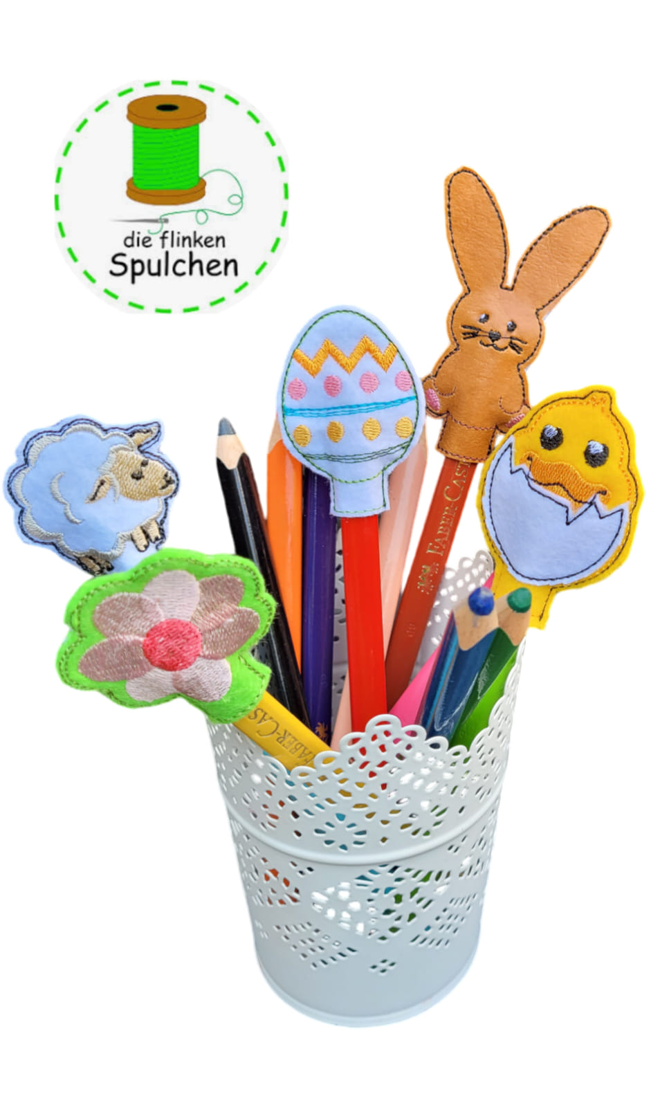 Stickdatei ITH Stifte Topper Ostermotive