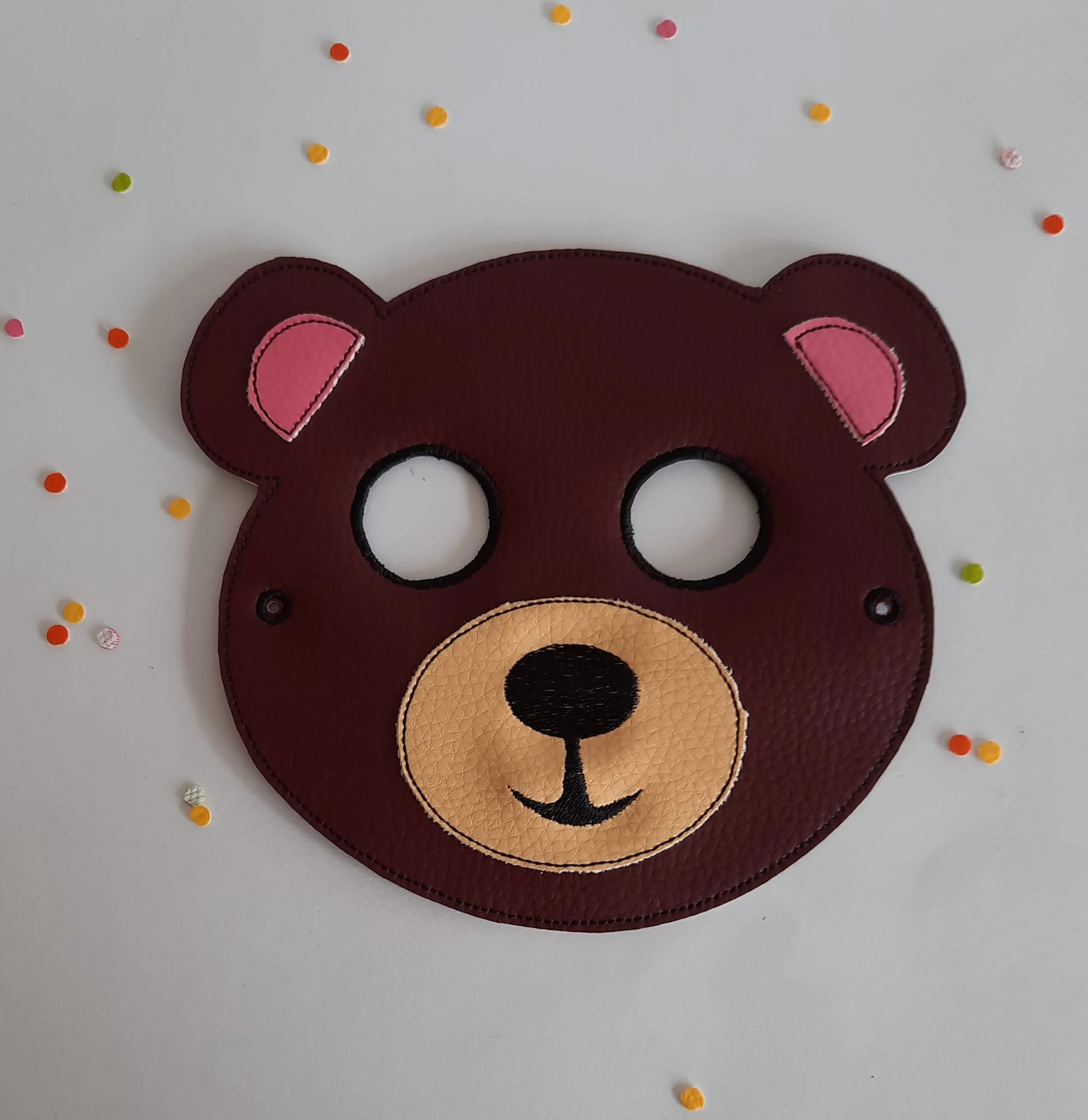 Stickdatei ITH Tier Masken Set 1