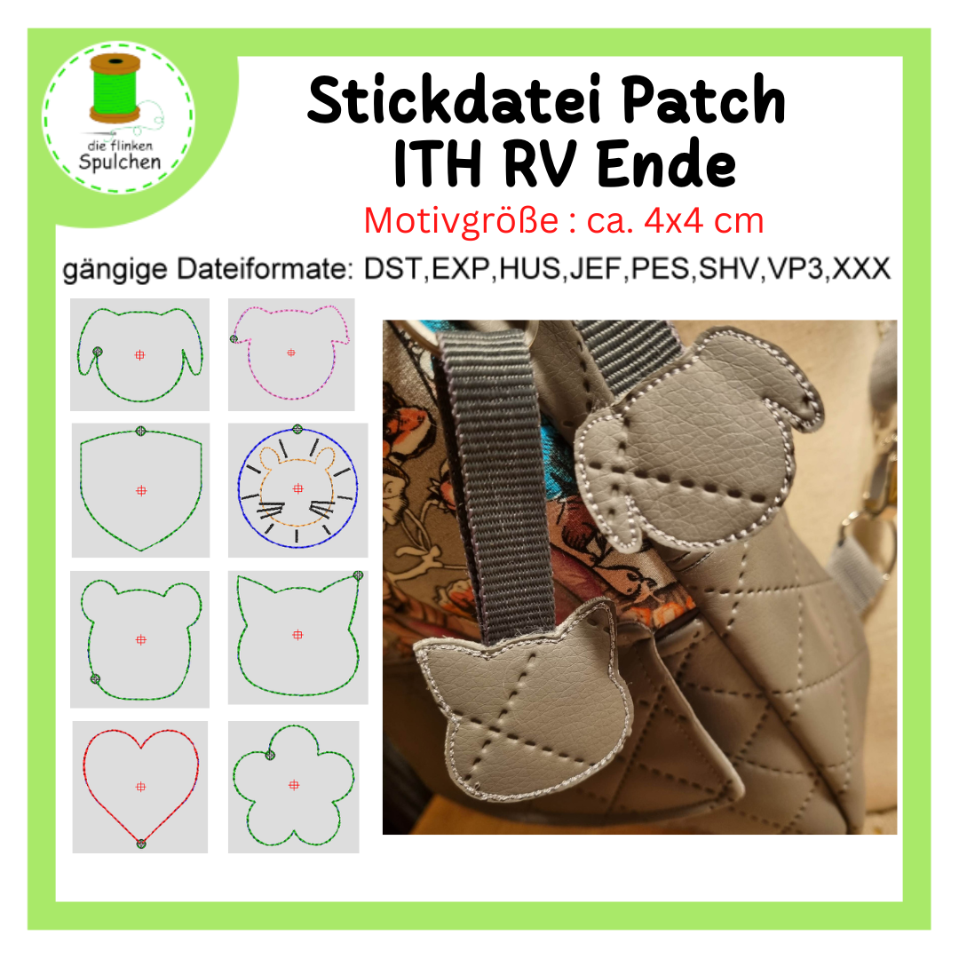 Stickdatei ITH Anhänger oder Applikation 1