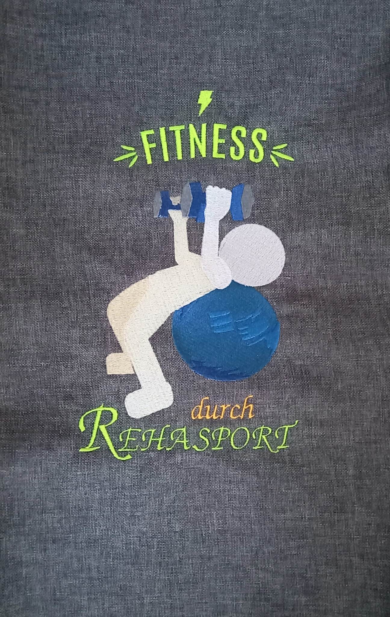 Stickdatei Vollstick Rehasport, Krankengymnastik, Sport
