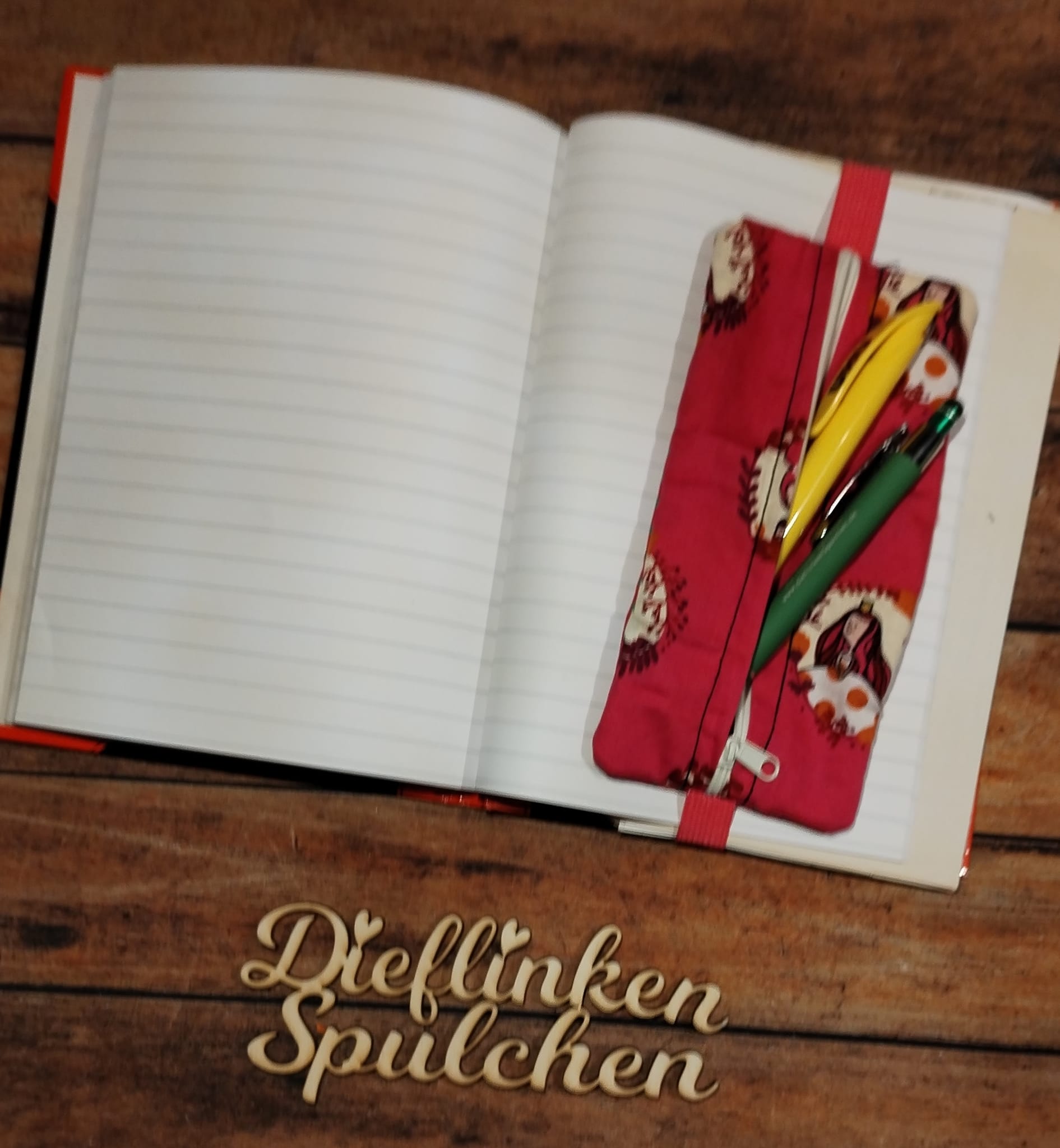 Stickdatei ITH Mäppchen mit Gummiband