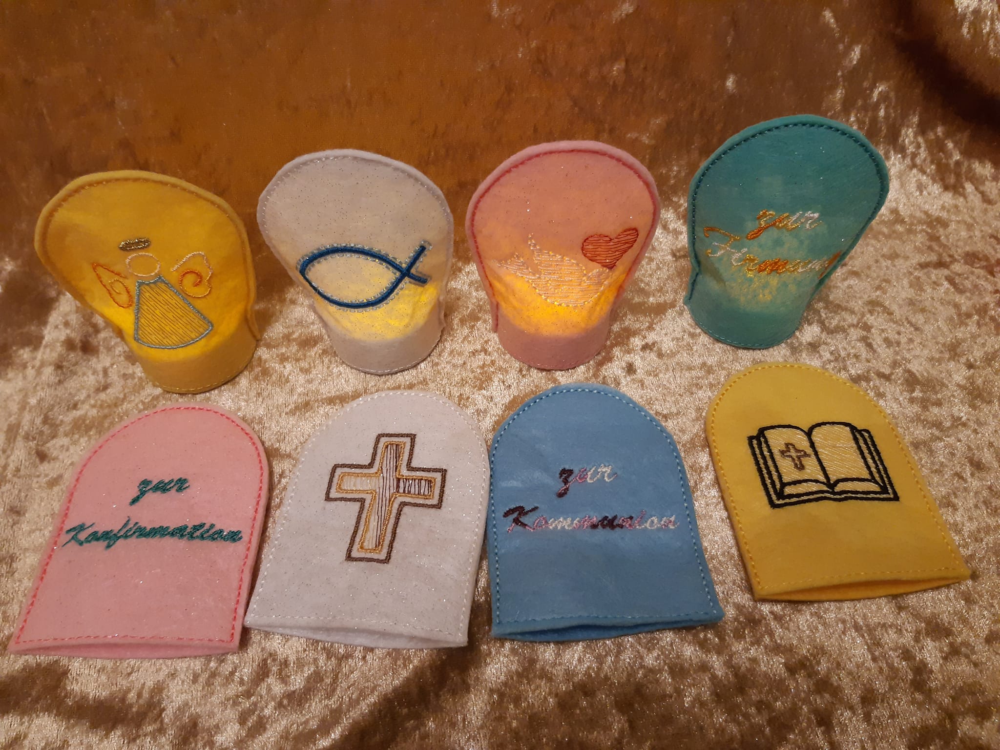 Stickdatei ITH LED Teelicht Cover christliche Motive