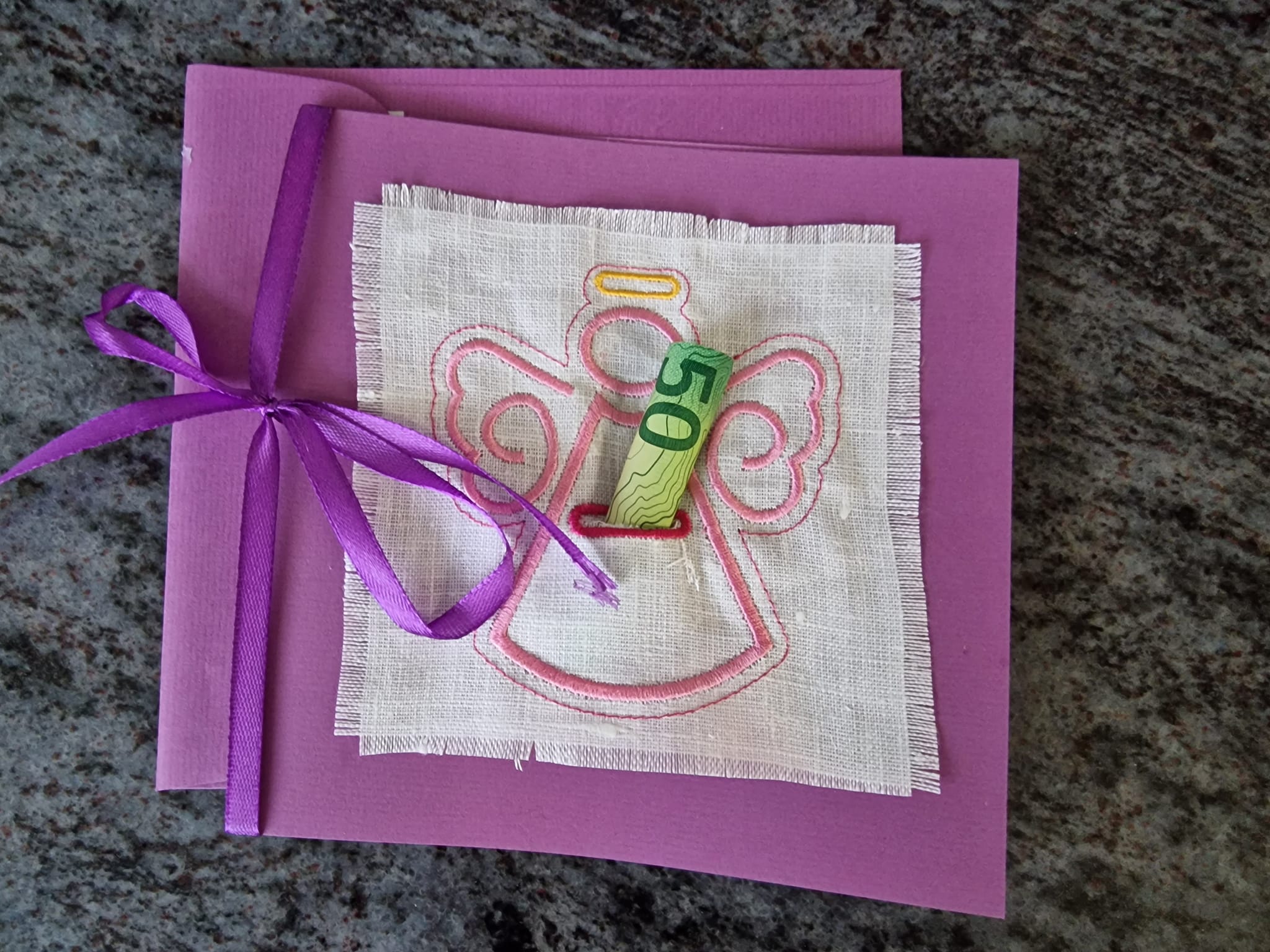 Stickdatei ITH Geldgeschenk Kommunion / Konfirmation / Christlich