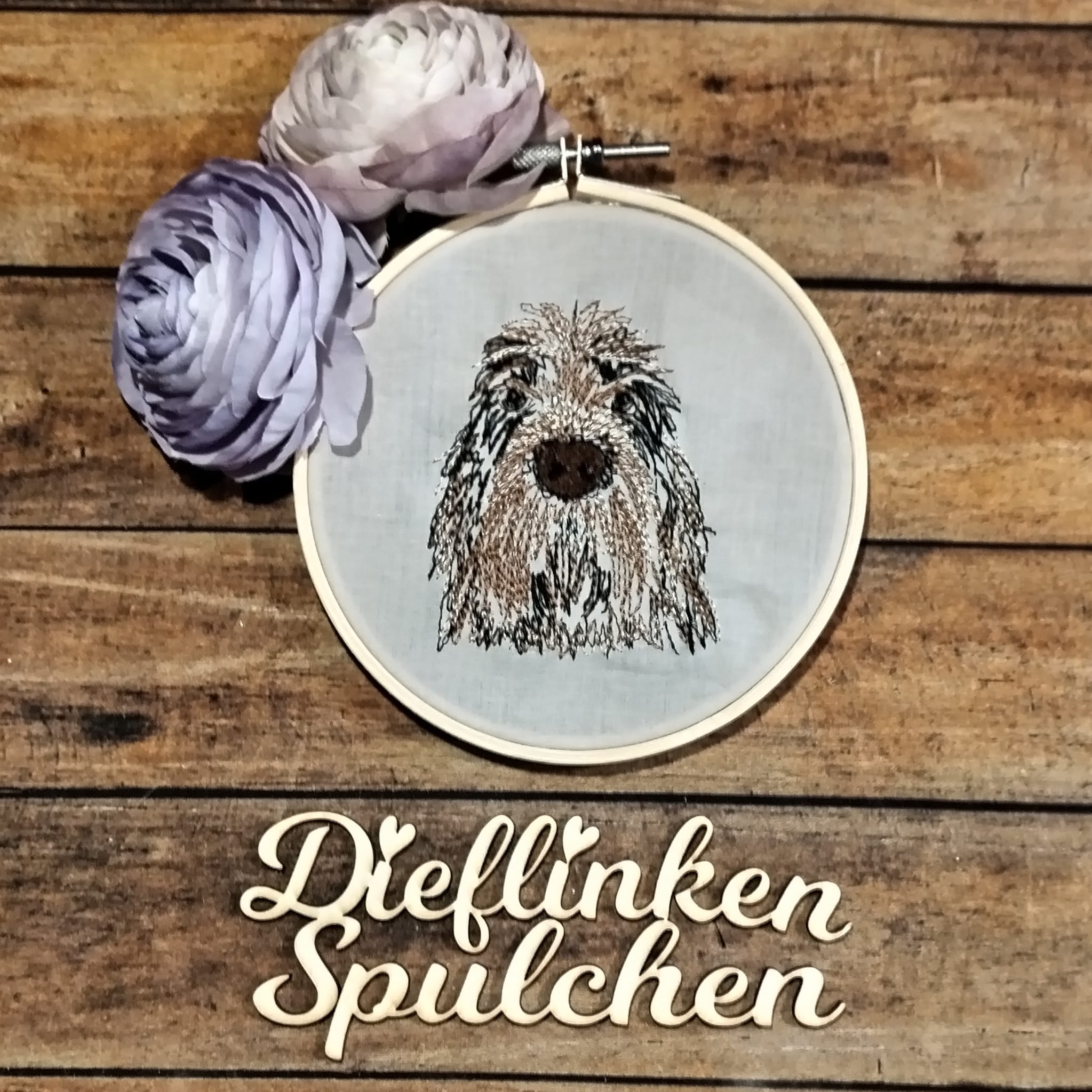 Stickdatei scribble Hund Spinone Italiano