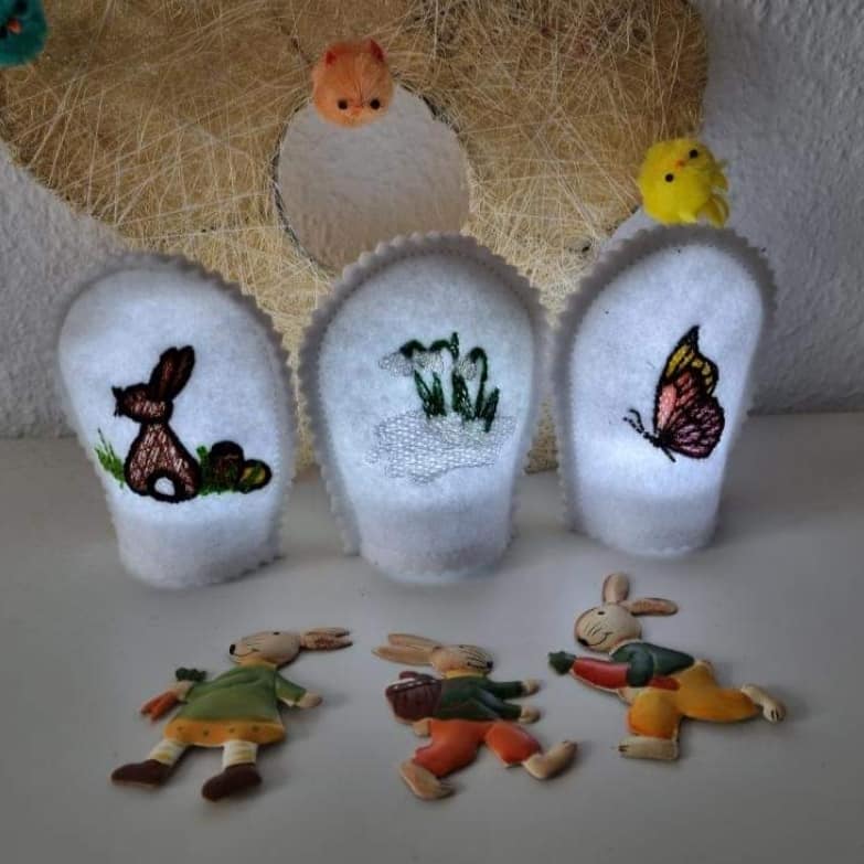 Stickdatei ITH LED Teelicht Cover Ostern