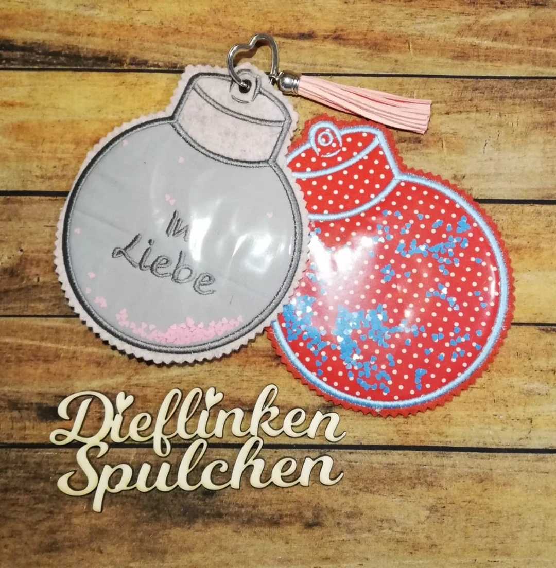 Stickdatei ITH Glitzer Flacon zum Anhängen